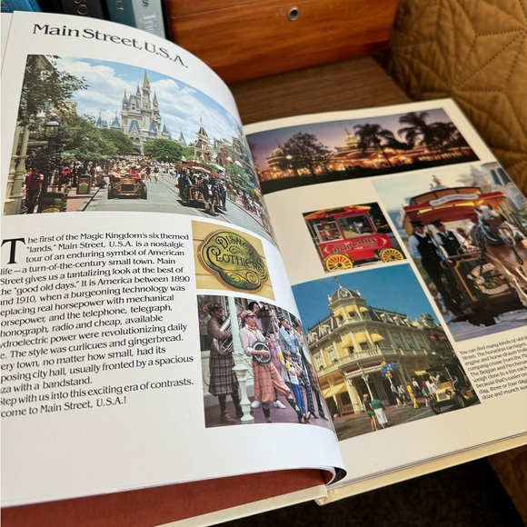 Vintage Walt Disney World Coffee Table Book Cream Cover - Picture 2 of 3